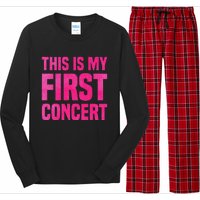 This Is My First Concert Music Event Long Sleeve Pajama Set