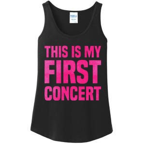 This Is My First Concert Music Event Ladies Essential Tank