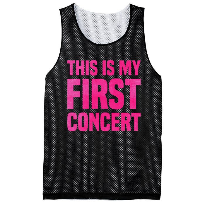 This Is My First Concert Music Event Mesh Reversible Basketball Jersey Tank