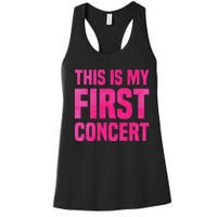 This Is My First Concert Music Event Women's Racerback Tank