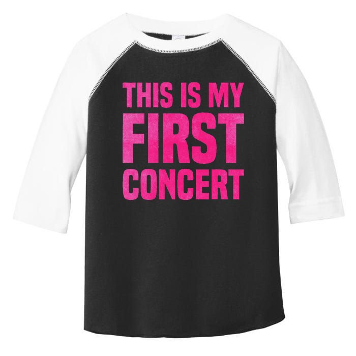 This Is My First Concert Music Event Toddler Fine Jersey T-Shirt