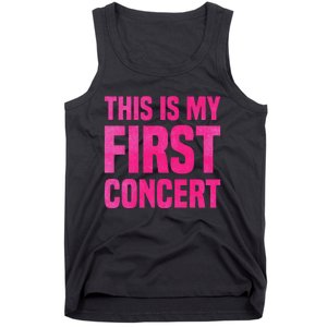 This Is My First Concert Music Event Tank Top