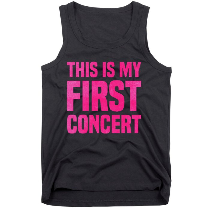 This Is My First Concert Music Event Tank Top