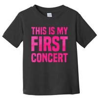 This Is My First Concert Music Event Toddler T-Shirt