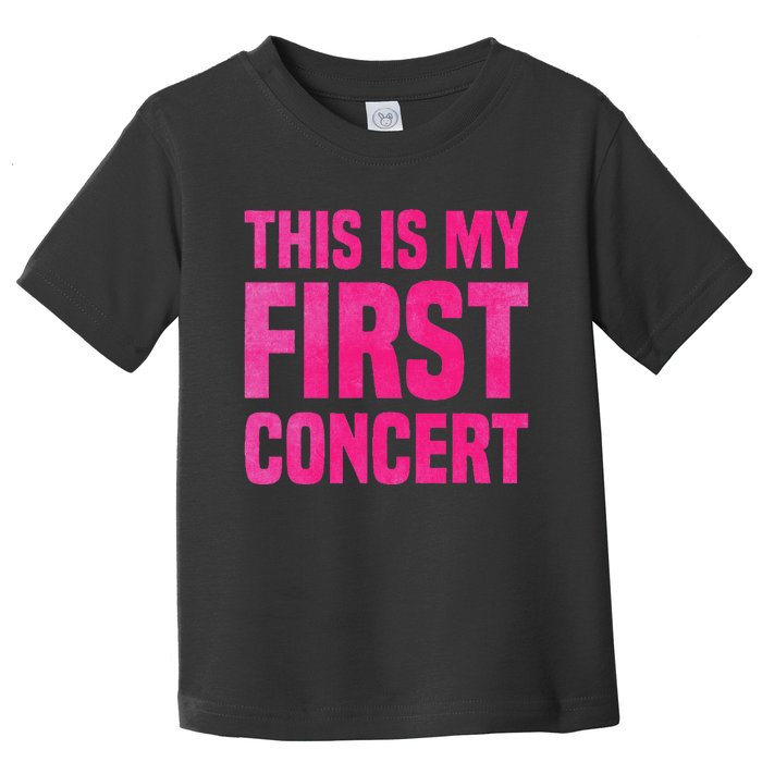 This Is My First Concert Music Event Toddler T-Shirt