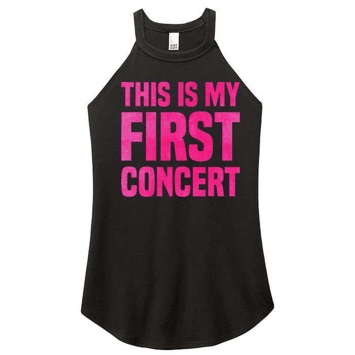 This Is My First Concert Music Event Women's Perfect Tri Rocker Tank