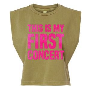 This Is My First Concert Music Event Garment-Dyed Women's Muscle Tee