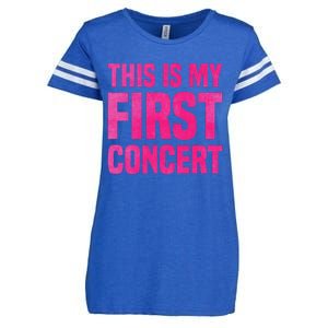 This Is My First Concert Music Event Enza Ladies Jersey Football T-Shirt