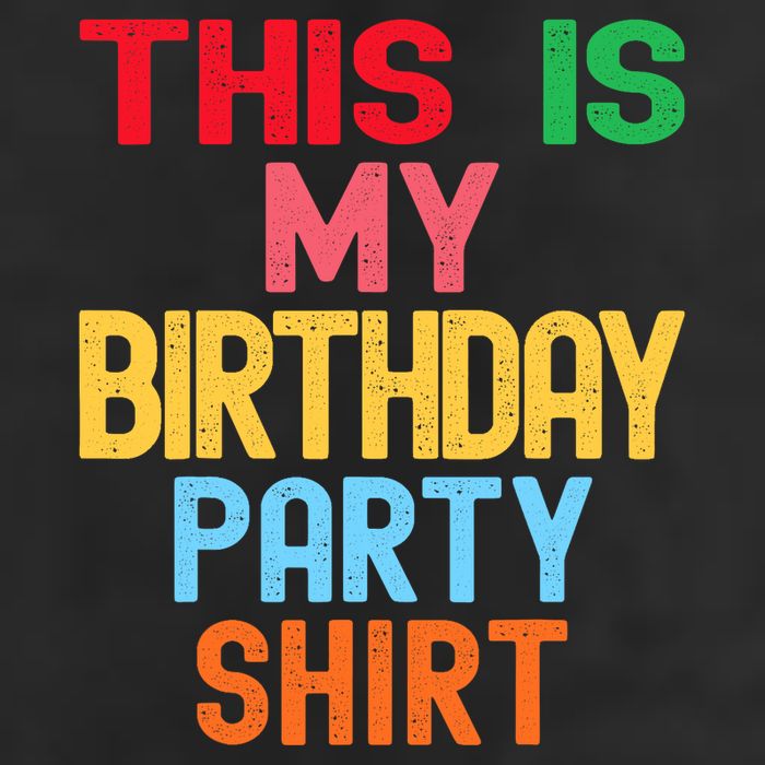 This Is My Birthday Party 7 Panel Mesh Trucker Snapback Hat