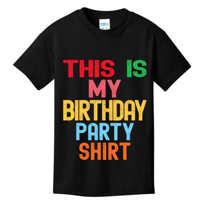 This Is My Birthday Party Kids T-Shirt