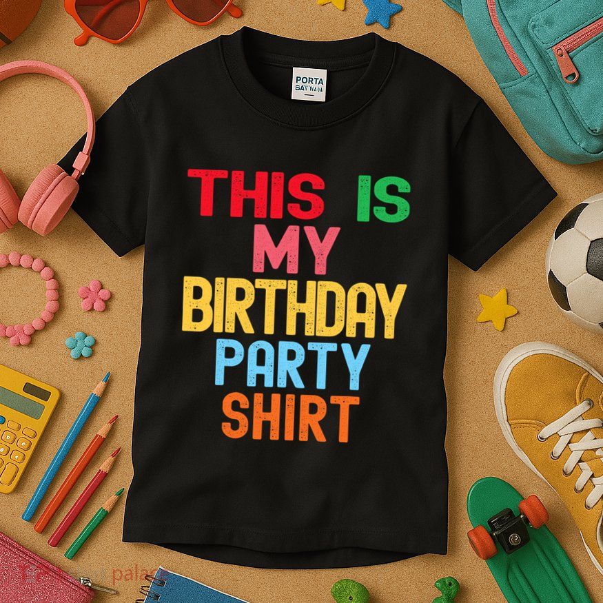 This Is My Birthday Party Kids T-Shirt