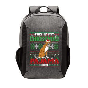 This Is My Christmas Boxer Dog Pajama Merry Xmas Cool Gift Vector Backpack