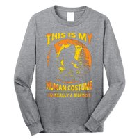 This Is My Human Costume I'm Really A Bigfoot Long Sleeve Shirt