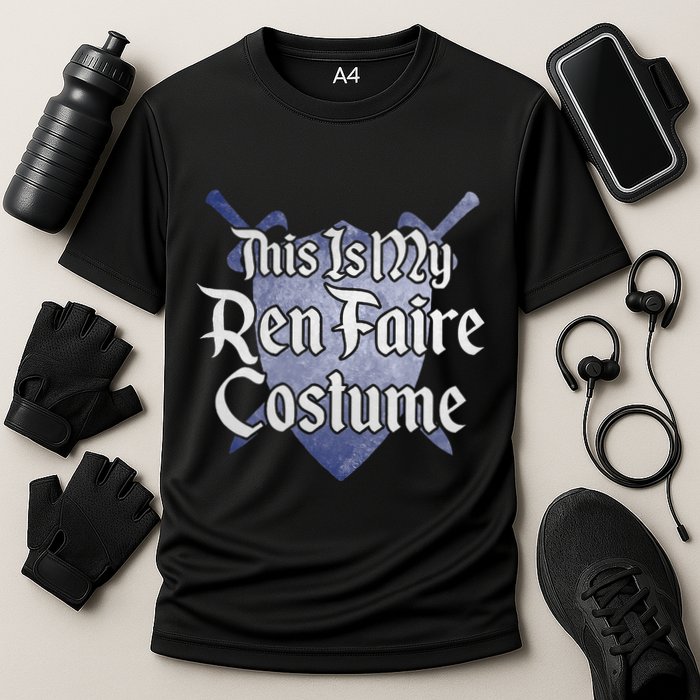 This Is My Ren Faire Costume Funny Renaissance Fair Graphic Cooling Performance Crew T-Shirt