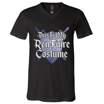 This Is My Ren Faire Costume Funny Renaissance Fair Graphic V-Neck T-Shirt