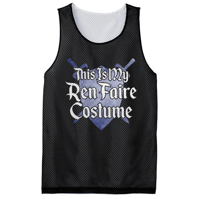 This Is My Ren Faire Costume Funny Renaissance Fair Graphic Mesh Reversible Basketball Jersey Tank