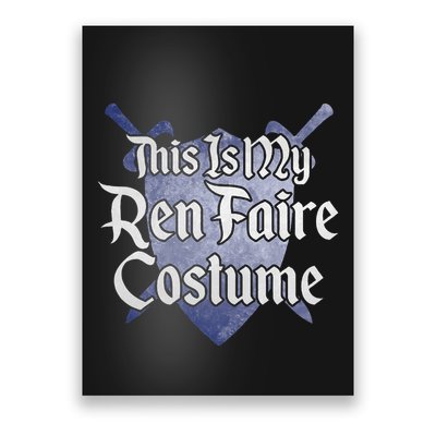 This Is My Ren Faire Costume Funny Renaissance Fair Graphic Poster