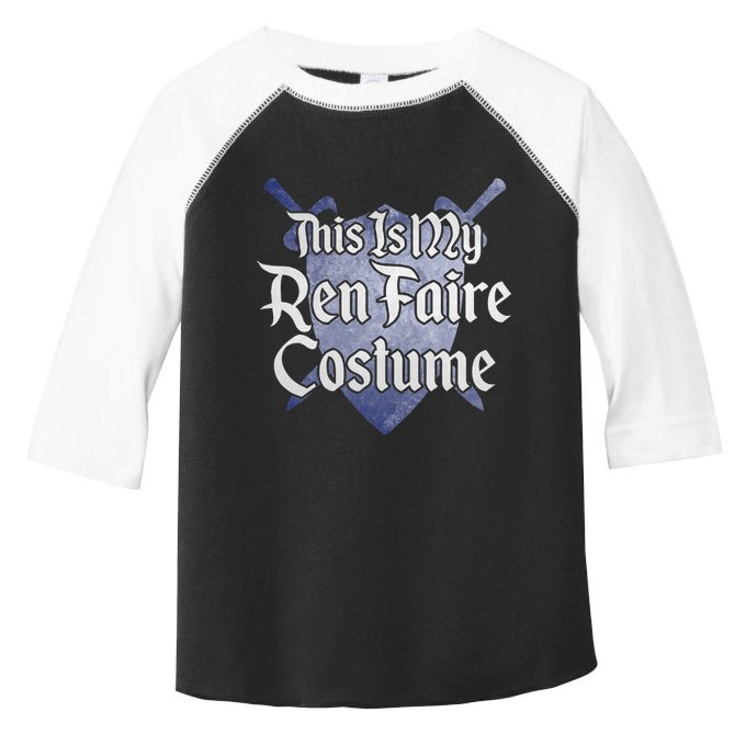 This Is My Ren Faire Costume Funny Renaissance Fair Graphic Toddler Fine Jersey T-Shirt
