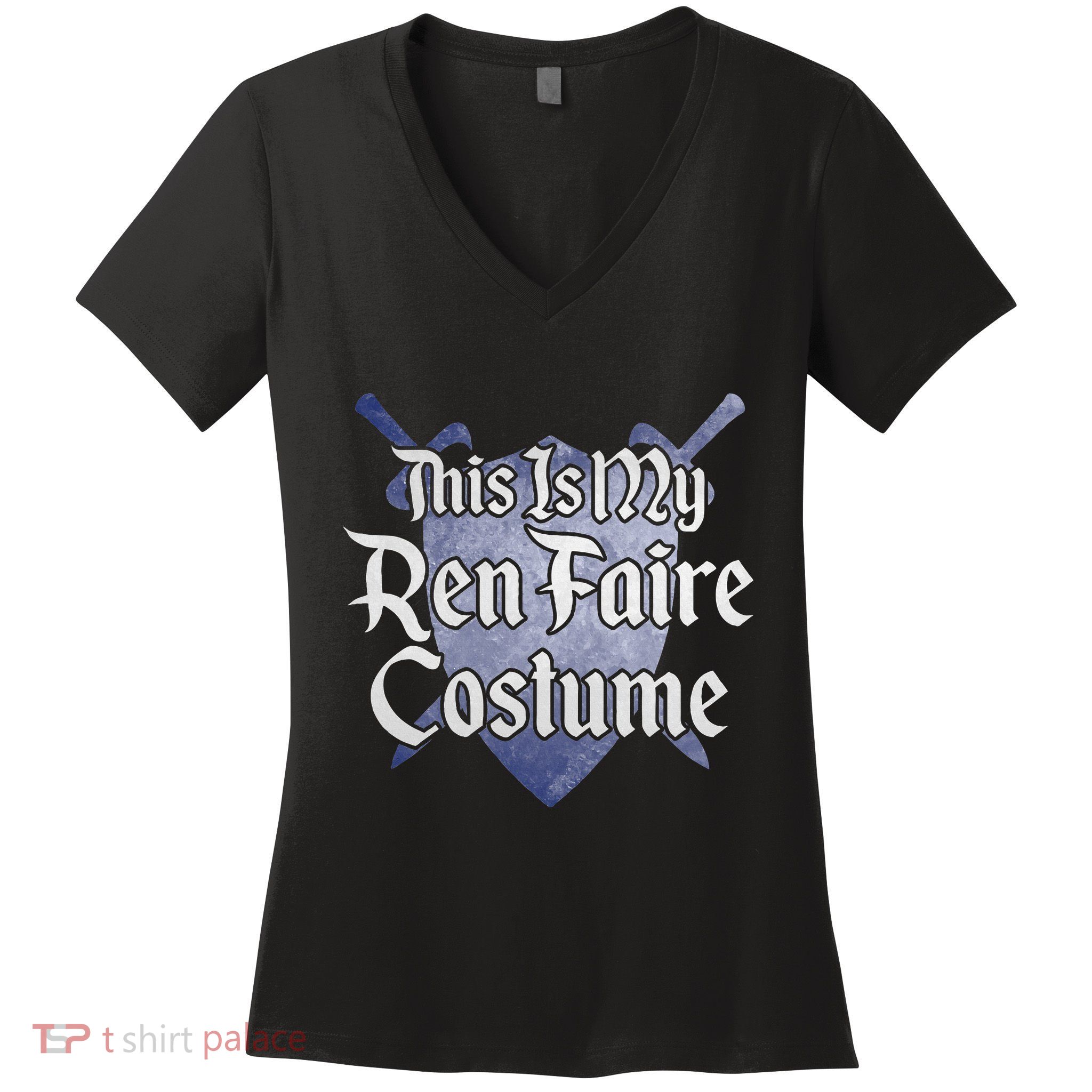 This Is My Ren Faire Costume Funny Renaissance Fair Graphic Women's V-Neck T-Shirt
