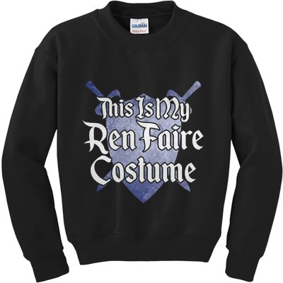 This Is My Ren Faire Costume Funny Renaissance Fair Graphic Kids Sweatshirt