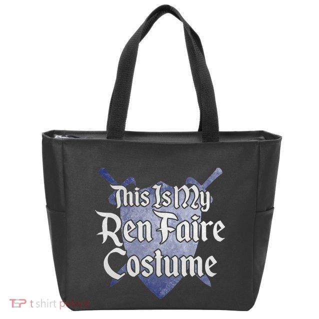 This Is My Ren Faire Costume Funny Renaissance Fair Graphic Zip Tote Bag