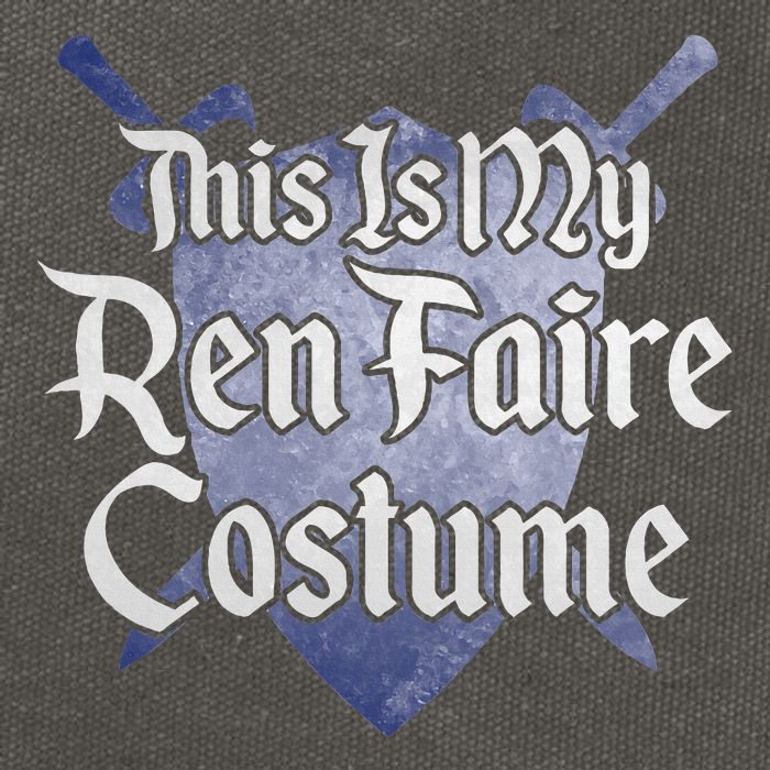 This Is My Ren Faire Costume Funny Renaissance Fair Graphic Cotton Canvas Backpack