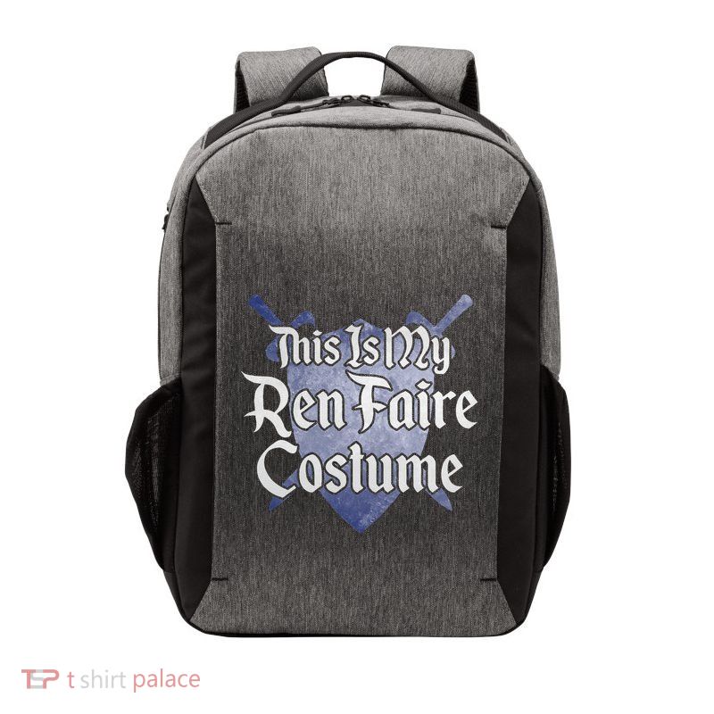 This Is My Ren Faire Costume Funny Renaissance Fair Graphic Vector Backpack
