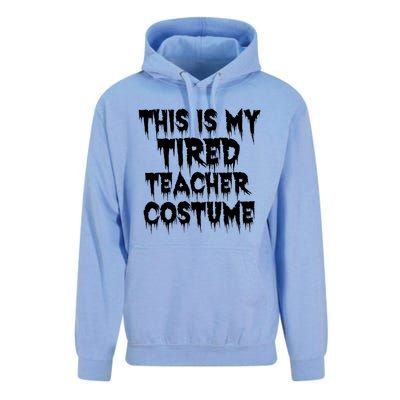 This Is My Tired Teacher Costume Halloween Educator Unisex Surf Hoodie