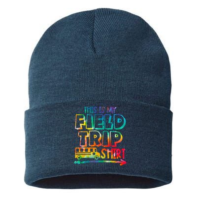 This Is My Field Trip Teachers Field Trip Day School Sustainable Knit Beanie