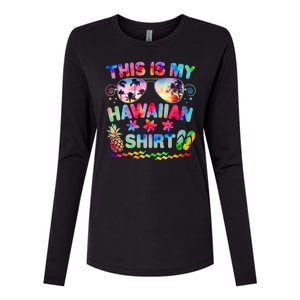 This Is My Hawaiian Shirt Tie Dye Sunglasses Womens Cotton Relaxed Long Sleeve T-Shirt