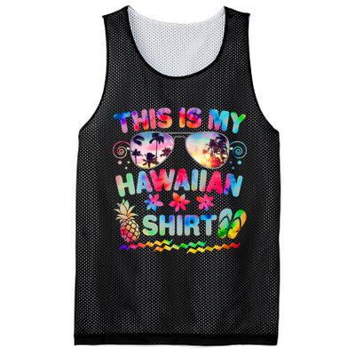 This Is My Hawaiian Shirt Tie Dye Sunglasses Mesh Reversible Basketball Jersey Tank