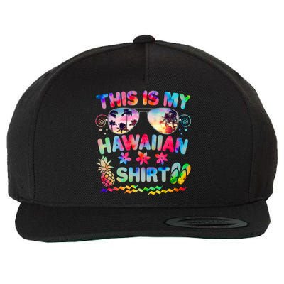 This Is My Hawaiian Shirt Tie Dye Sunglasses Wool Snapback Cap