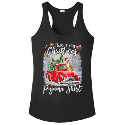 This Is My Christmas Pajama Gift Boxer Dog Xmas Gift Ladies PosiCharge Competitor Racerback Tank