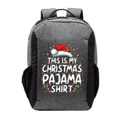 This Is My Christmas Pajama Funny Xmas Pjs Vector Backpack