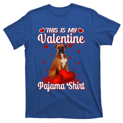 This Is My Valentine Pajama Boxer Dog Puppy Lover Funny Gift T-Shirt