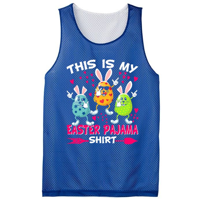 This Is My Easter Pajama Gift Dabbing Bunny Easter Egg Cute Gift Mesh Reversible Basketball Jersey Tank