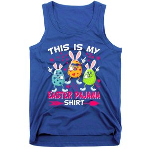 This Is My Easter Pajama Gift Dabbing Bunny Easter Egg Cute Gift Tank Top