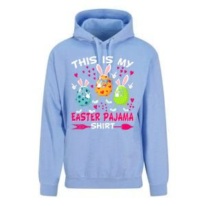 This Is My Easter Pajama Gift Dabbing Bunny Easter Egg Cute Gift Unisex Surf Hoodie