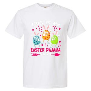 This Is My Easter Pajama Gift Dabbing Bunny Easter Egg Cute Gift Garment-Dyed Heavyweight T-Shirt