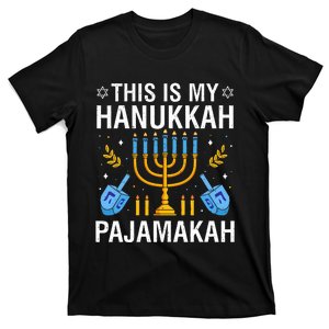 This Is My Hanukkah Pajamakah Menorah Chanukah  T-Shirt