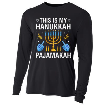 This Is My Hanukkah Pajamakah Menorah Chanukah  Cooling Performance Long Sleeve Crew