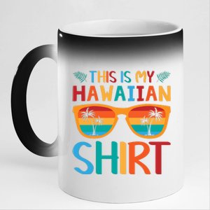 This Is My Hawaiian Holiday Vacation Trip 11oz Black Color Changing Mug