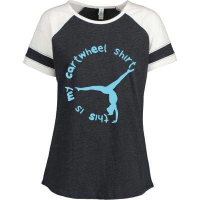 This Is My Cartwheel Shirts Gymnastics Girl Enza Ladies Jersey Colorblock Tee