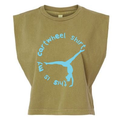 This Is My Cartwheel Shirts Gymnastics Girl Garment-Dyed Women's Muscle Tee