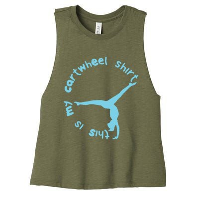 This Is My Cartwheel Shirts Gymnastics Girl Women's Racerback Cropped Tank