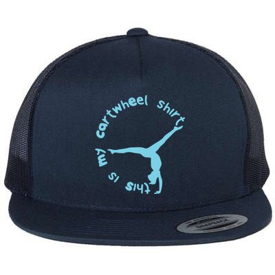 This Is My Cartwheel Shirts Gymnastics Girl Flat Bill Trucker Hat