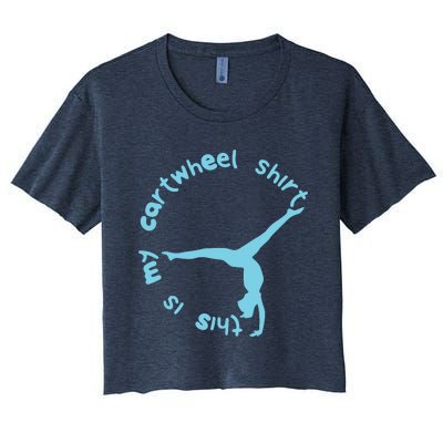 This Is My Cartwheel Shirts Gymnastics Girl Women's Crop Top Tee