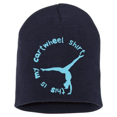 This Is My Cartwheel Shirts Gymnastics Girl Short Acrylic Beanie