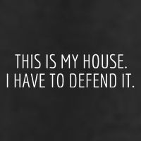 This Is My House. I Have To Defend It. Funny Christmas Sayings Adult Drive Performance Visor
