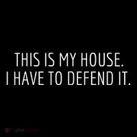 This Is My House. I Have To Defend It. Funny Christmas Sayings Youth Performance Sprint T-Shirt